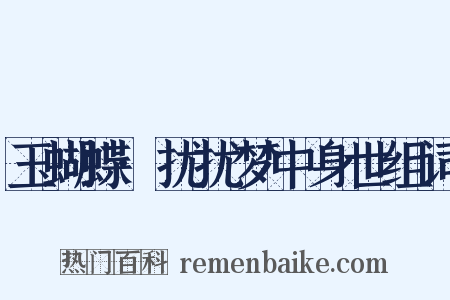 玉蝴蝶·扰扰梦中身世组词是什么意思的图片